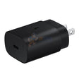 2 Pin USBC 25W PD Adapter US Super Fast Charging Wall Charger Black