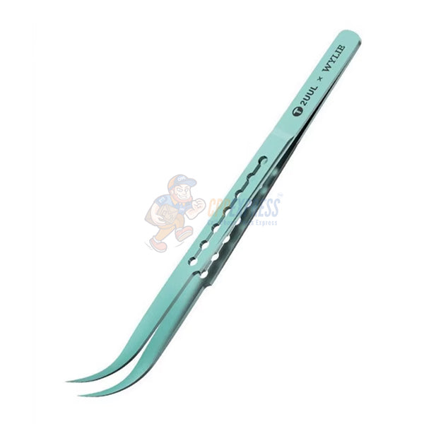 2UUL Ti11 Curved Titanium Alloy Ultralight Tweezers for Precise Phone Board Repair