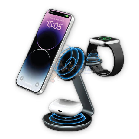 Warrior Magsafe Wireless Charging 3 in 1 Power Station