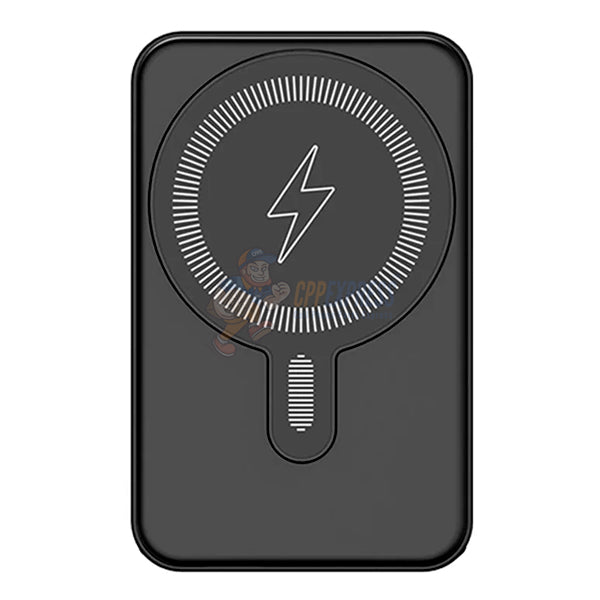 Warrior Power Vault 5000mah Magsafe Portable Type C with kickStand - Black