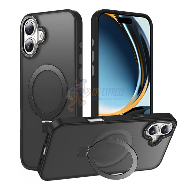 iPhone 16 Plus Shockproof Magnetic Case With Invisible Stand Holder