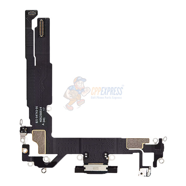 iPhone 16 Charging Port Dock Connector Flex Cable - Black