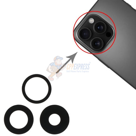 IPhone 16 Pro Rear Back Camera Lens Cover - Black