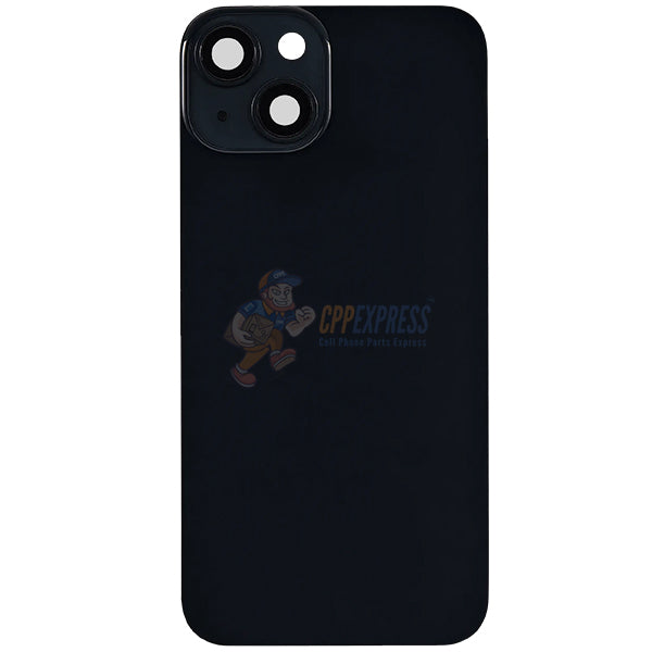 IPhone 14 Battery Back Door Glass Perfect Fit Premium Back Cover Black