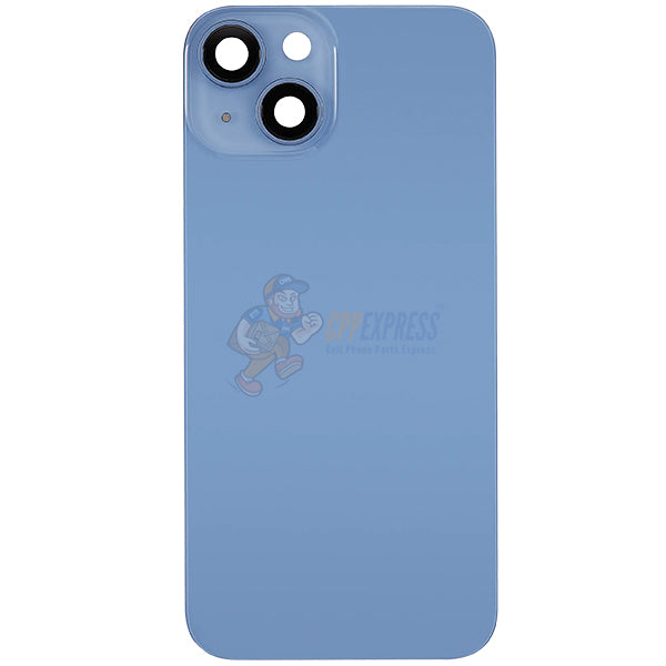 IPhone 14 Battery Back Door Glass Perfect Fit Premium Back Cover Blue