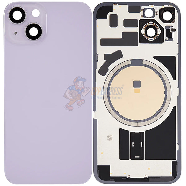 IPhone 14 Battery Back Door Glass Perfect Fit Premium Back Cover Purple