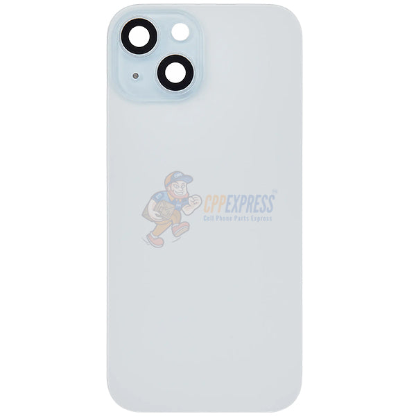 IPhone 15 Battery Back Door Glass Perfect Fit Premium Back Cover Blue