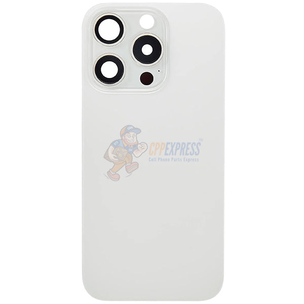 IPhone 15 Pro Battery Back Door Glass Perfect Fit Premium Back Cover White