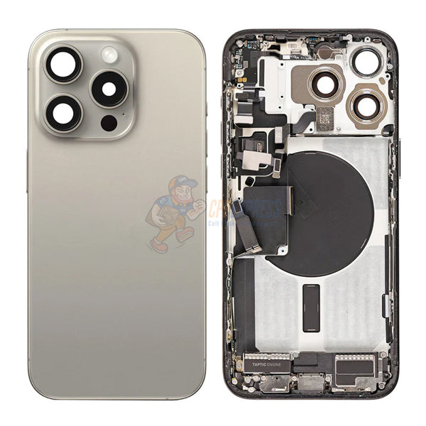 IPhone 15 Pro Full Housing Assembly With Power Flex and Wireless Charging