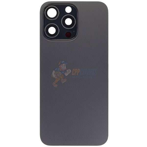 IPhone 15 Pro Max Battery Back Door Glass Perfect Fit Premium Back Cover Black
