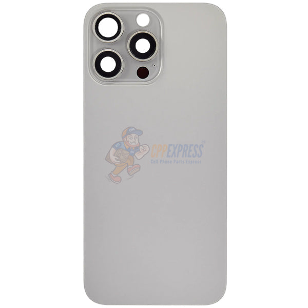 IPhone 15 Pro Max Battery Back Door Glass Perfect Fit Premium Back Cover Gray