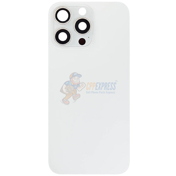 IPhone 15 Pro Max Battery Back Door Glass Perfect Fit Premium Back Cover White