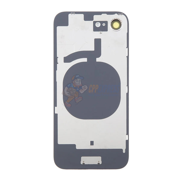 IPhone 16E Battery Back Door Glass Cover With Back Plate & Magnet - White