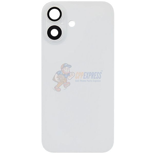 IPhone 16 Glass Battery Back Door Cover - Perfect Fit Premium Back Glass - White