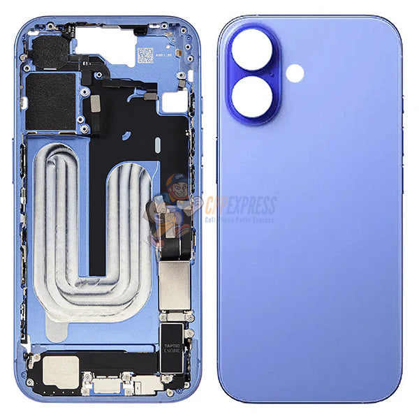 IPhone 16 Plus Full Housing Assembly With Power Flex and Wireless Charging