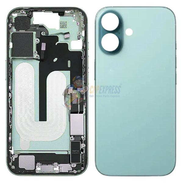 IPhone 16 Plus Full Housing Assembly With Power Flex and Wireless Charging
