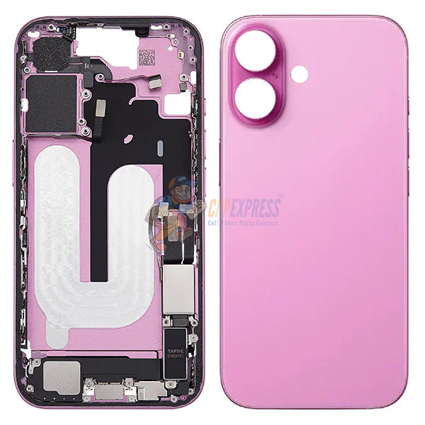 IPhone 16 Plus Full Housing Assembly With Power Flex and Wireless Charging