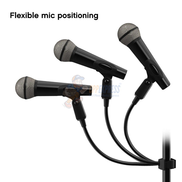 Iconic Home Studio 10-In LED Ring Light Media Station Tripod for Smartphone