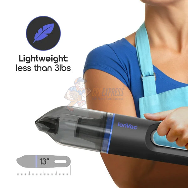 IonVac Handheld Cordless Vacuum Portable with USB Charging For Multi-Surface