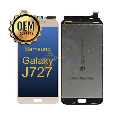 Samsung Galaxy J7 Prime (J727 / 2017) - LCD Touch Screen Digitizer & Assembly without Frame - Gold