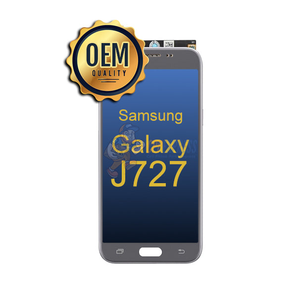 Samsung Galaxy J7 Prime (J727 / 2017) - LCD Touch Screen Digitizer & Assembly without Frame - Silver