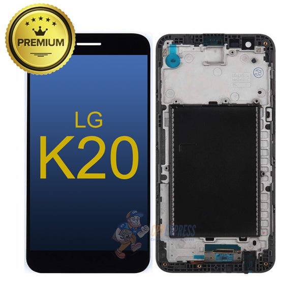LG K20 Premium LCD & Assembly with Frame - Black
