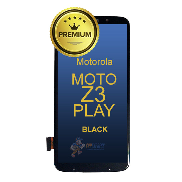 Motorola Moto Z3 Play (XT1929) - LCD & Assembly Without Frame - Black