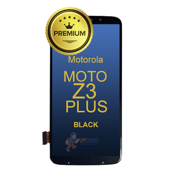Motorola Moto Z3 Plus - LCD & Assembly Without Frame - Black