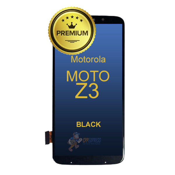Motorola Moto Z3 (XT1929) - LCD & Assembly Without Frame - Black
