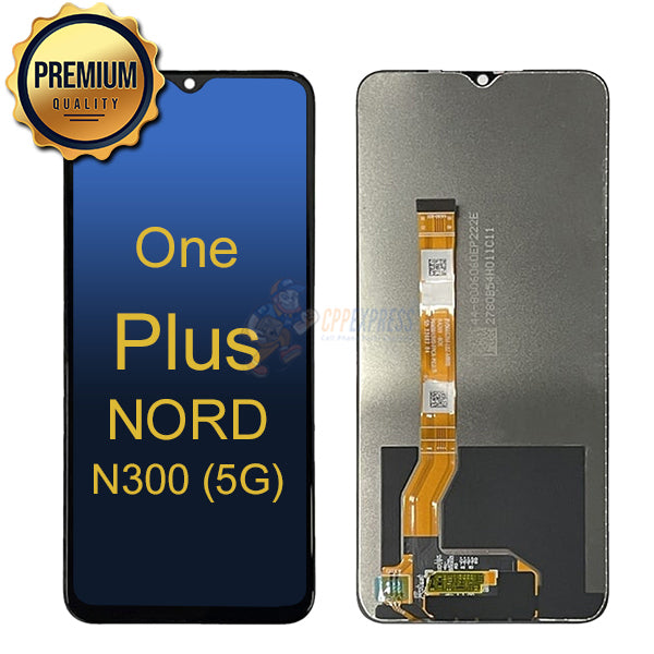 One Plus Nord N300 5G - LCD Touch Screen Digitizer & Assembly Without Frame - Black