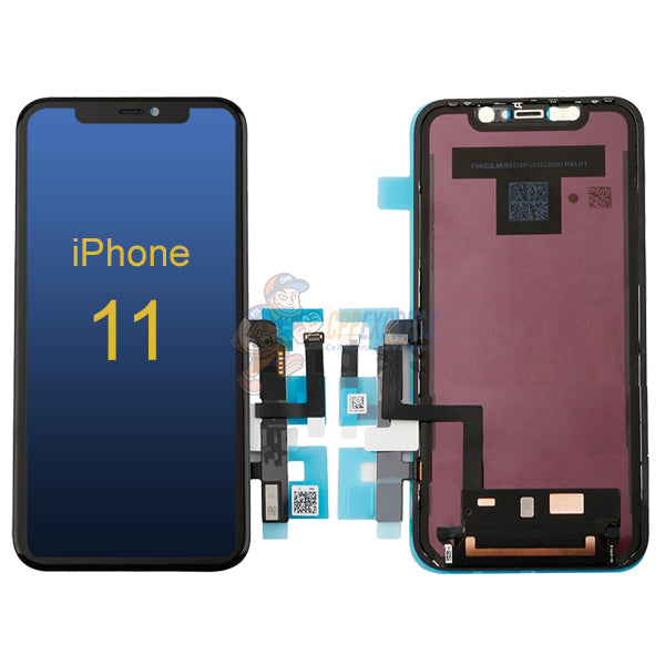 OEM iPhone 11 - LCD Display Touch Screen Digitizer Assembly With Backplate - Black