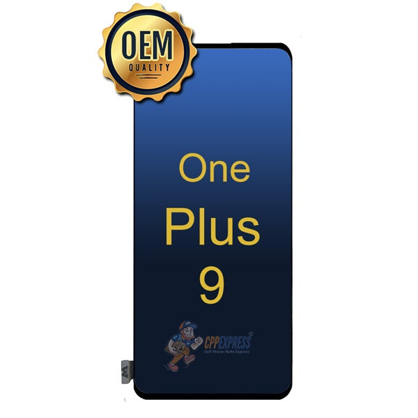 One Plus 9 - LCD Touch Screen Digitizer & Assembly Without Frame - Black