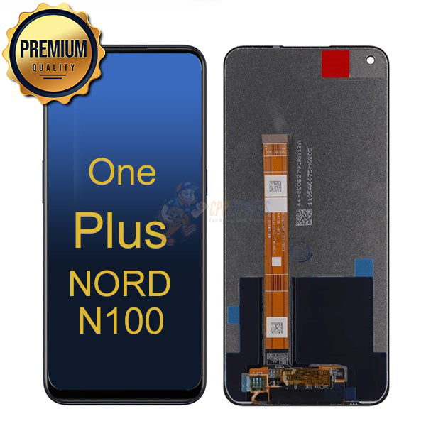 One Plus Nord N100 - LCD Touch Screen Digitizer & Assembly Without Frame - Black