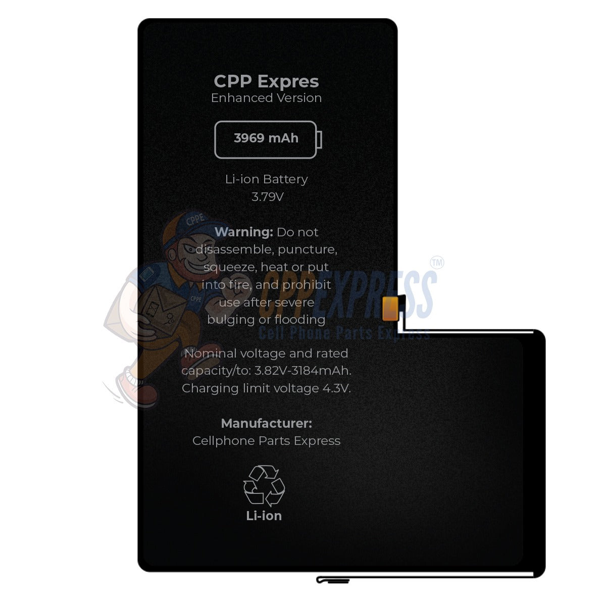 iPhone 11 Pro Max - Premium High Capacity Replacement Battery