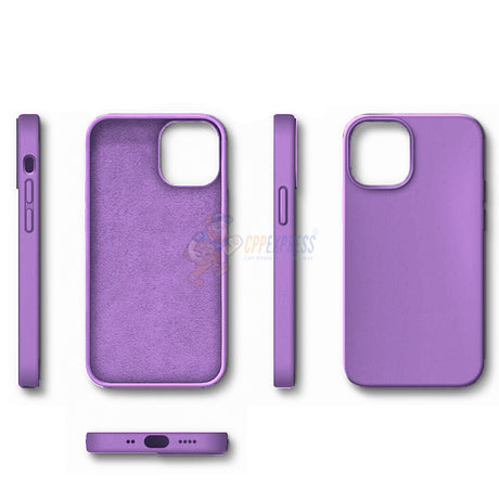 iPhone 12 Mini 5.4" Slim Soft Silicone Protective ShockProof Case Cover - Purple