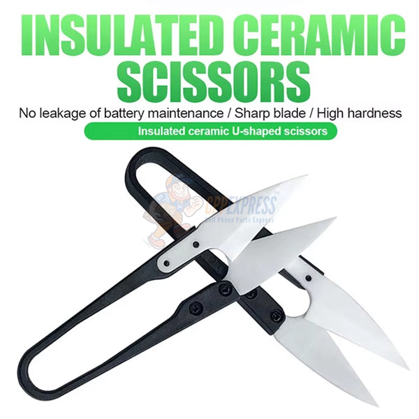 Relife RL-102 Insulated Ceramic U-shaped Shear for Mobile Phone Repair Cutting
