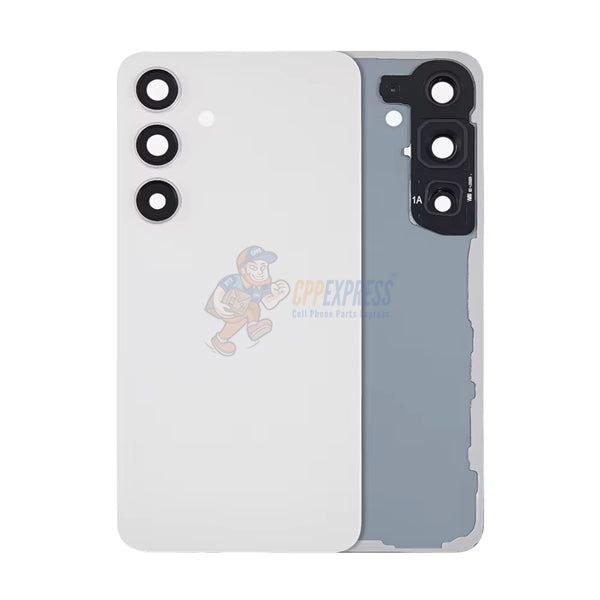 Samsung Galaxy S24 Battery Back Door Glass Perfect Fit Premium Back Cover with Camera Lens Installed – Grey