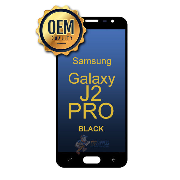 Samsung Galaxy J2 Pro 2018 - LCD & Assembly Without Frame - Black