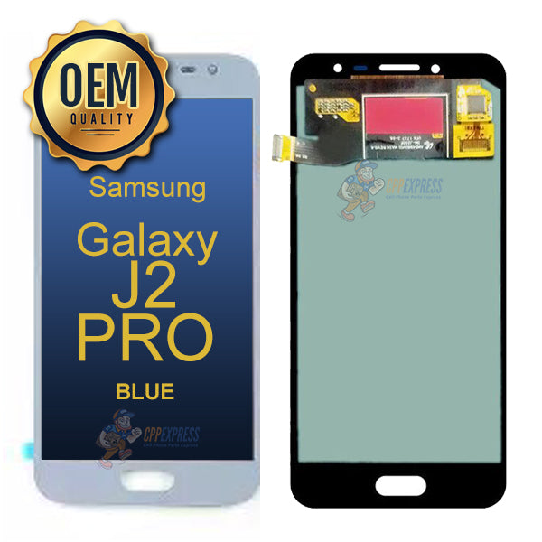 Samsung Galaxy J2 Pro 2018 - LCD & Assembly Without Frame - Blue