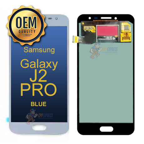 Samsung Galaxy J2 Pro 2018 - LCD & Assembly Without Frame - Blue