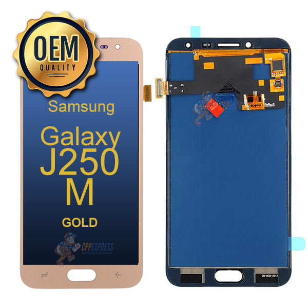 Samsung Galaxy Pro J250M 2018 - LCD & Assembly Without Frame - Gold