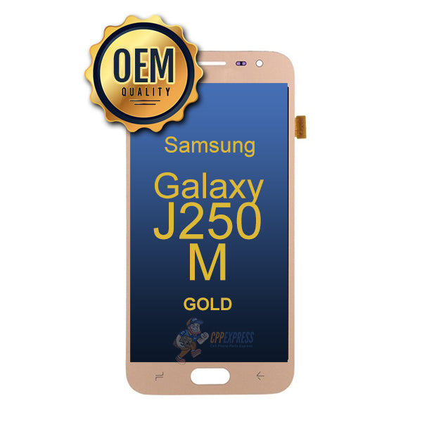 Samsung Galaxy Pro J250M 2018 - LCD & Assembly Without Frame - Gold