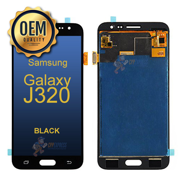 Samsung Galaxy J3 J320 2016 LCD Touch Screen Digitzer & Assembly without Frame - Black