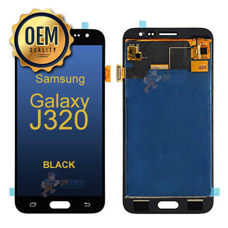 Samsung Galaxy J3 J320 2016 LCD Touch Screen Digitzer & Assembly without Frame - Black