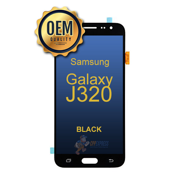 Samsung Galaxy J3 J320 2016 LCD Touch Screen Digitzer & Assembly without Frame - Black