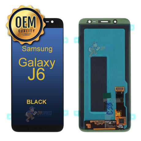 Samsung Galaxy J6 - LCD & Assembly Without Frame - Black