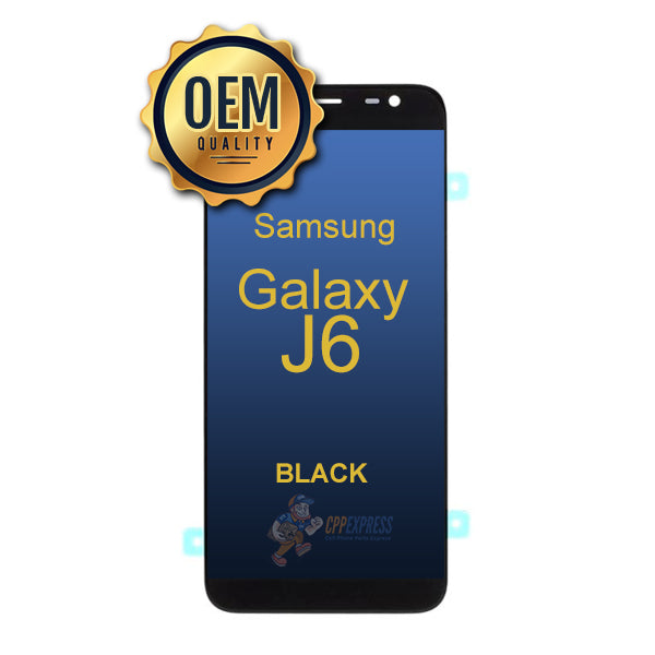 Samsung Galaxy J6 - LCD & Assembly Without Frame - Black