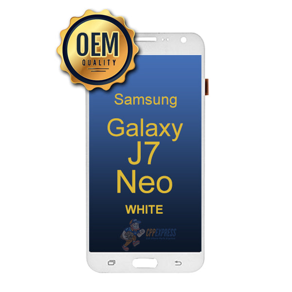 Samsung Galaxy J7 Neo 2017 - LCD Touch Screen Digitizer & Assembly Without Frame - White