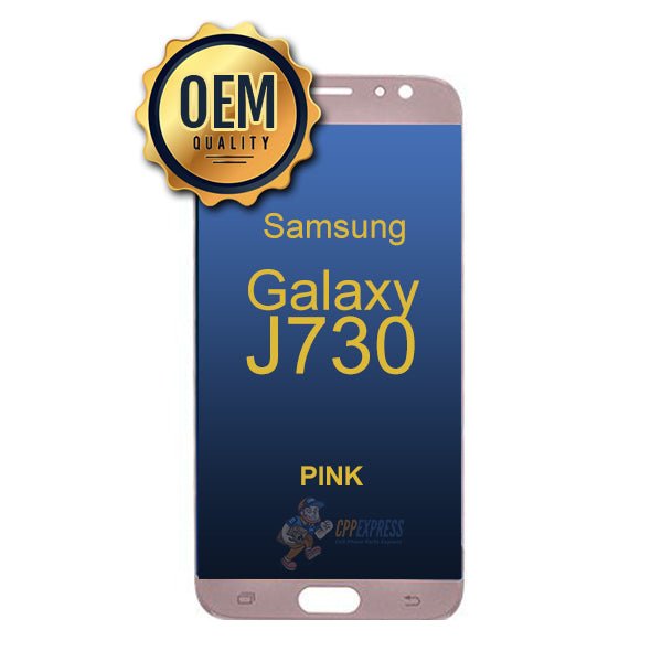 Samsung Galaxy J730 2017 LCD Touch Screen Digitizer & Assembly without Frame - Pink