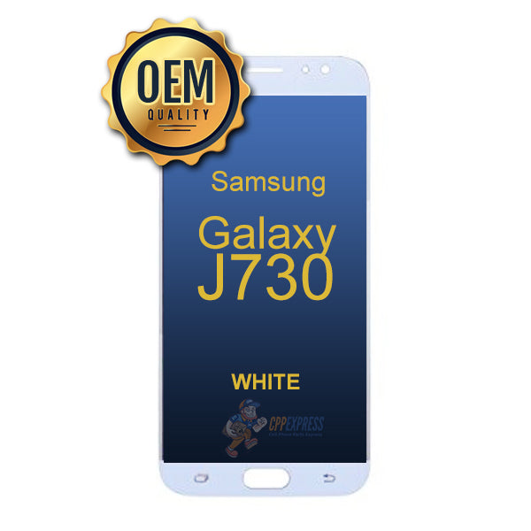 Samsung Galaxy J730 2017 LCD Touch Screen Digitizer & Assembly without Frame - White